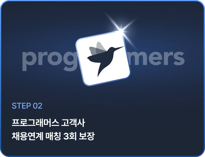 프로그래머스 고객사 채용연계 매칭 3회 보장